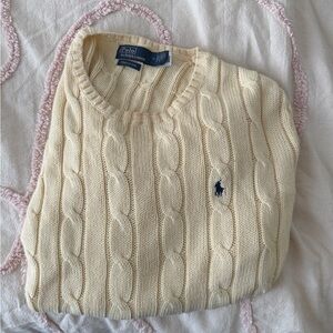 Polo by Ralph Lauren Ivory Cable Knit Sweater